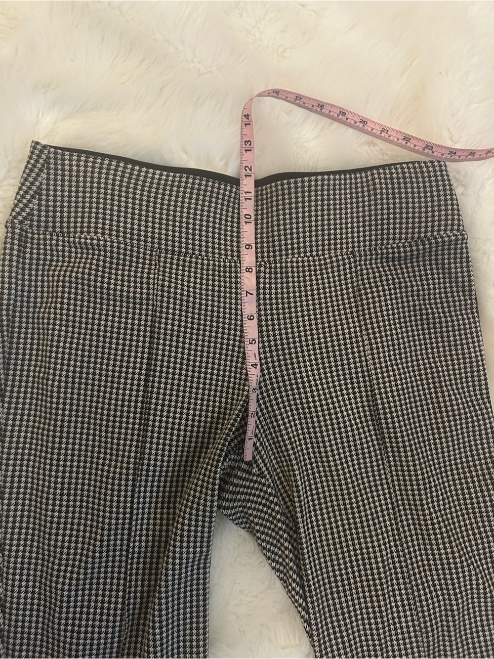 Nine West high waisted houndtooth with seam leggings, size XL - Picture 5 of 8